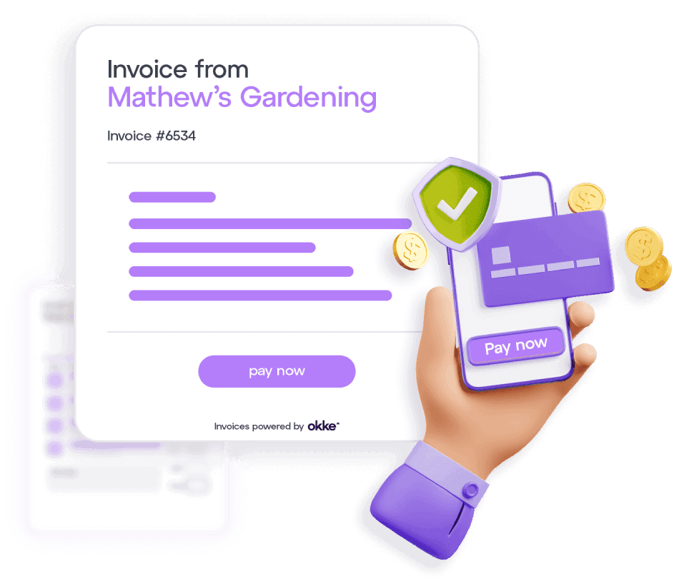 Digital invoice email